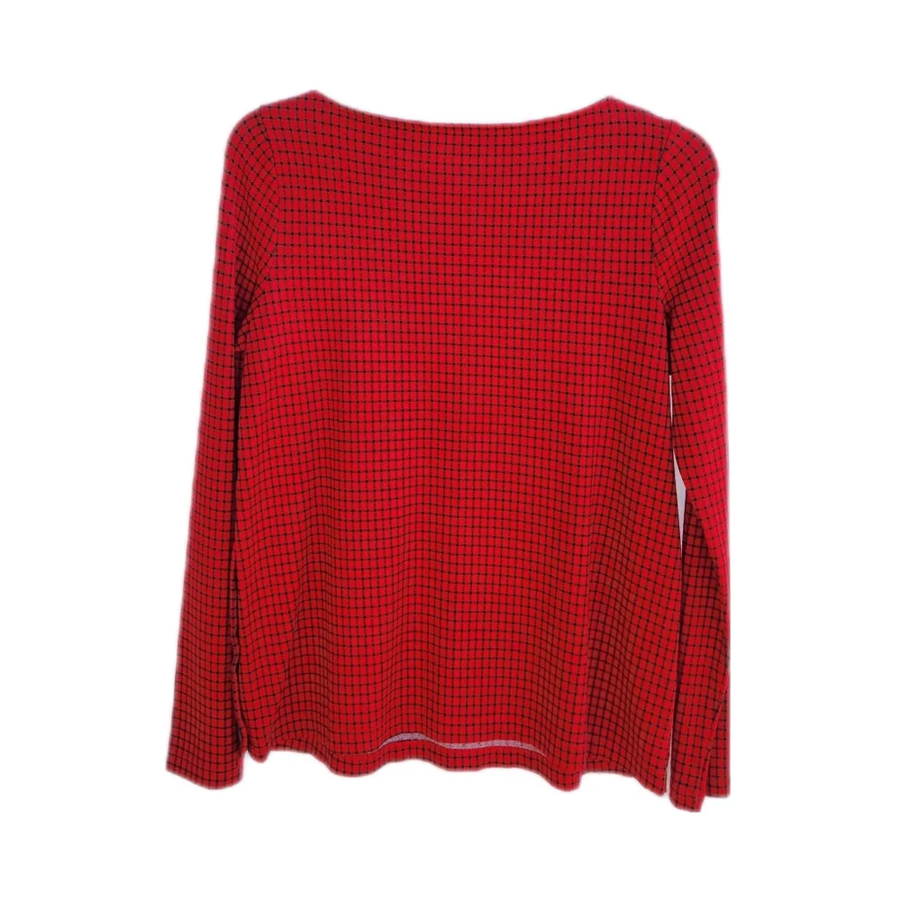 J. Jill Ponte Knit Top | Red & Black | Women's Size XSP NWT - Picture 2 of 12